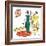 Hazel Cartoon-Ted Key-Framed Giclee Print