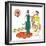 Hazel Cartoon-Ted Key-Framed Giclee Print