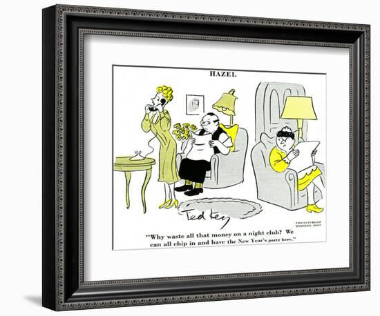 Hazel Cartoon-Ted Key-Framed Giclee Print