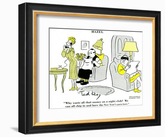 Hazel Cartoon-Ted Key-Framed Giclee Print