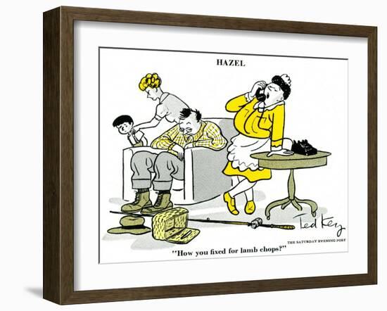 Hazel Cartoon-Ted Key-Framed Giclee Print