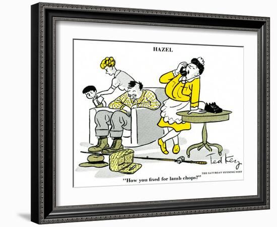 Hazel Cartoon-Ted Key-Framed Giclee Print