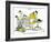 Hazel Cartoon-Ted Key-Framed Giclee Print