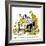 Hazel Cartoon-Ted Key-Framed Giclee Print