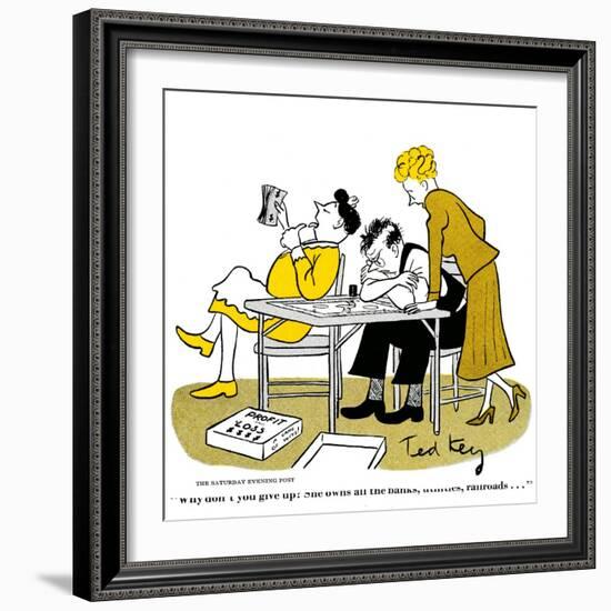 Hazel Cartoon-Ted Key-Framed Giclee Print