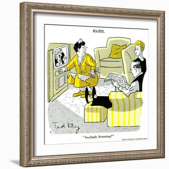 Hazel Cartoon-Ted Key-Framed Giclee Print