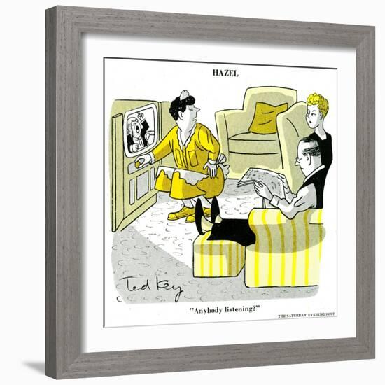 Hazel Cartoon-Ted Key-Framed Giclee Print