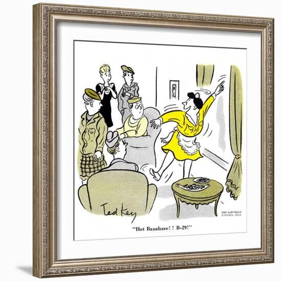 Hazel Cartoon-Ted Key-Framed Giclee Print