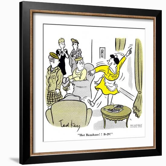 Hazel Cartoon-Ted Key-Framed Giclee Print