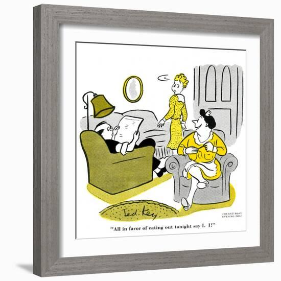 Hazel Cartoon-Ted Key-Framed Giclee Print