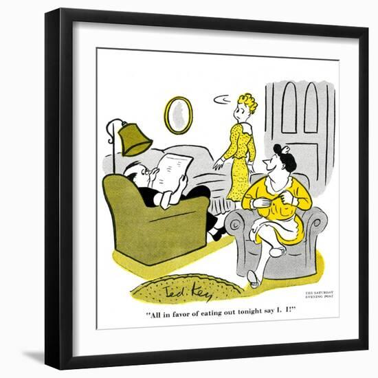 Hazel Cartoon-Ted Key-Framed Giclee Print