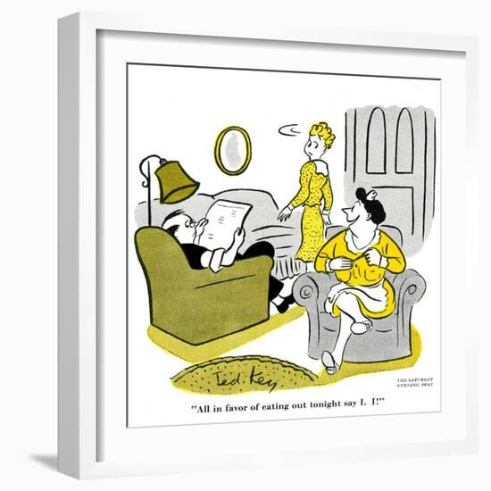 Hazel Cartoon-Ted Key-Framed Giclee Print