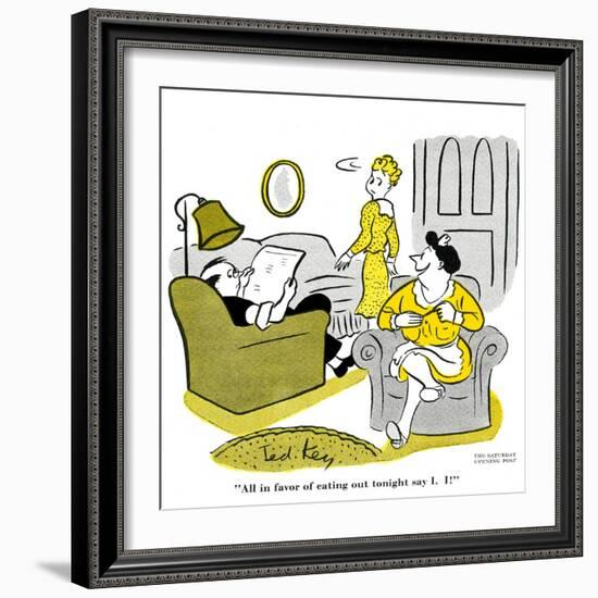 Hazel Cartoon-Ted Key-Framed Giclee Print