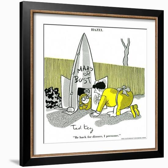 Hazel Cartoon-Ted Key-Framed Giclee Print