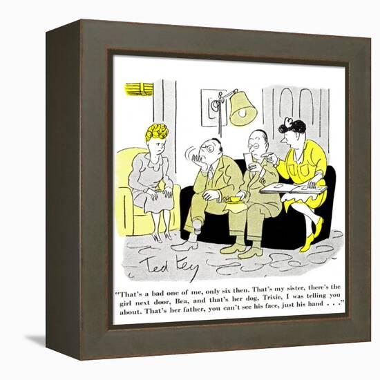 Hazel Cartoon-Ted Key-Framed Premier Image Canvas