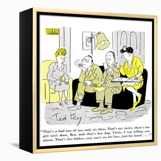 Hazel Cartoon-Ted Key-Framed Premier Image Canvas