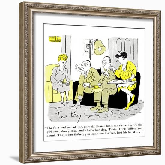 Hazel Cartoon-Ted Key-Framed Giclee Print