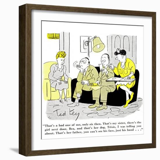 Hazel Cartoon-Ted Key-Framed Giclee Print