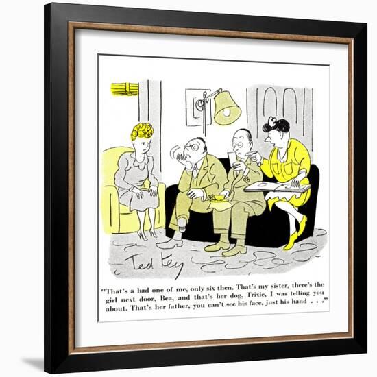 Hazel Cartoon-Ted Key-Framed Giclee Print