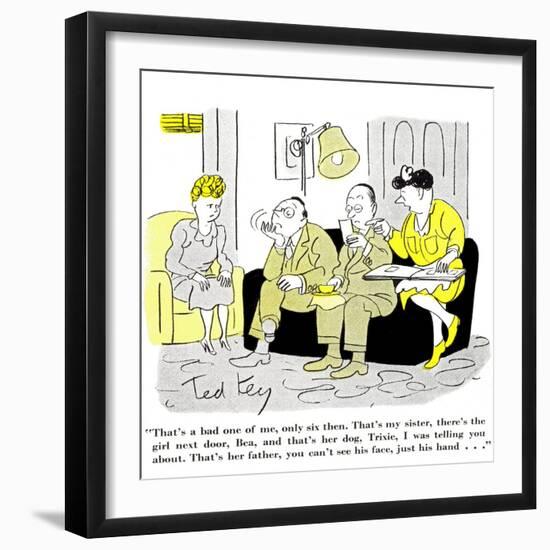 Hazel Cartoon-Ted Key-Framed Giclee Print