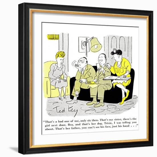 Hazel Cartoon-Ted Key-Framed Giclee Print