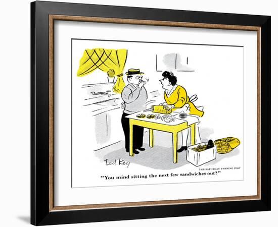 Hazel Cartoon-Ted Key-Framed Giclee Print