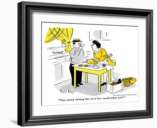 Hazel Cartoon-Ted Key-Framed Giclee Print