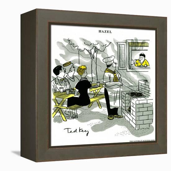 Hazel Cartoon-Ted Key-Framed Premier Image Canvas