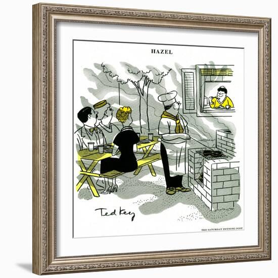 Hazel Cartoon-Ted Key-Framed Giclee Print