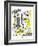 Hazel Cartoon-Ted Key-Framed Giclee Print