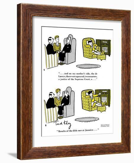 Hazel Cartoon-Ted Key-Framed Giclee Print