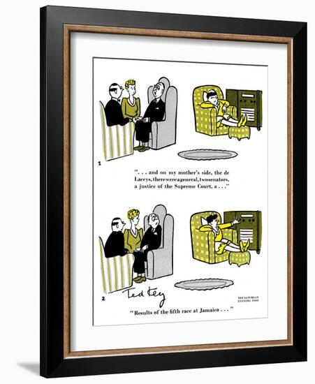 Hazel Cartoon-Ted Key-Framed Giclee Print