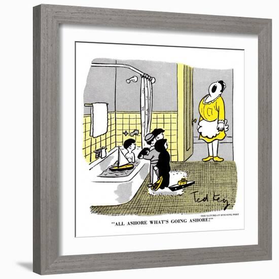 Hazel Cartoon-Ted Key-Framed Giclee Print