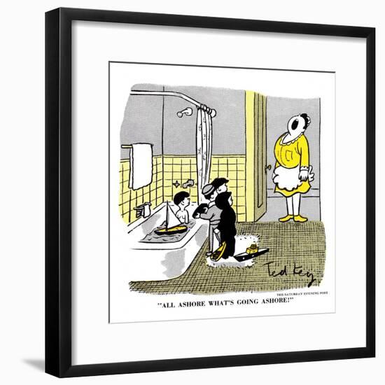 Hazel Cartoon-Ted Key-Framed Giclee Print