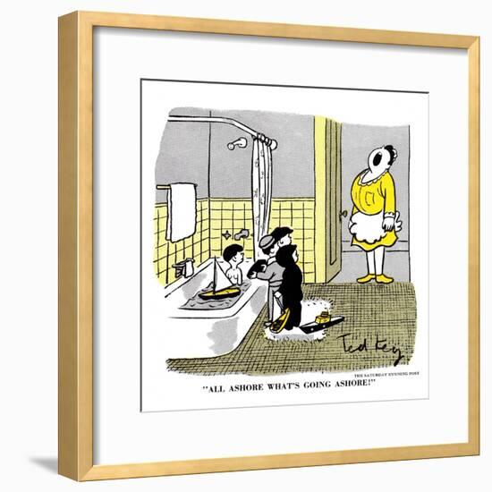 Hazel Cartoon-Ted Key-Framed Giclee Print