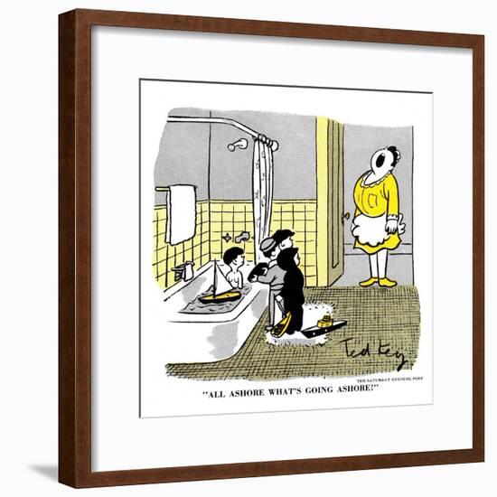 Hazel Cartoon-Ted Key-Framed Giclee Print