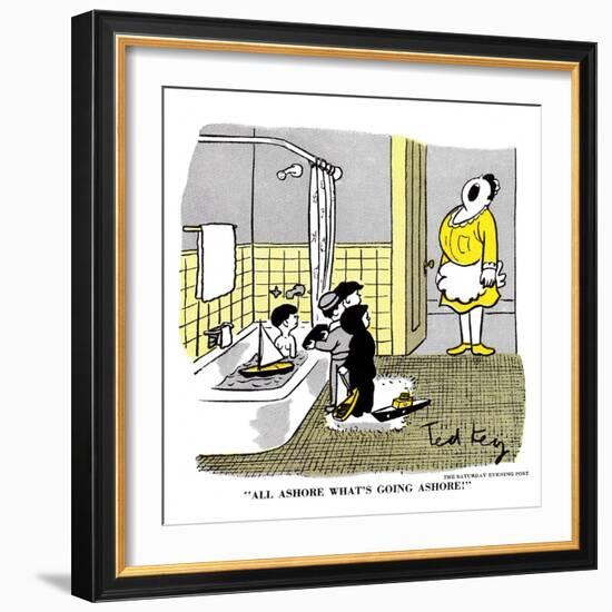 Hazel Cartoon-Ted Key-Framed Giclee Print