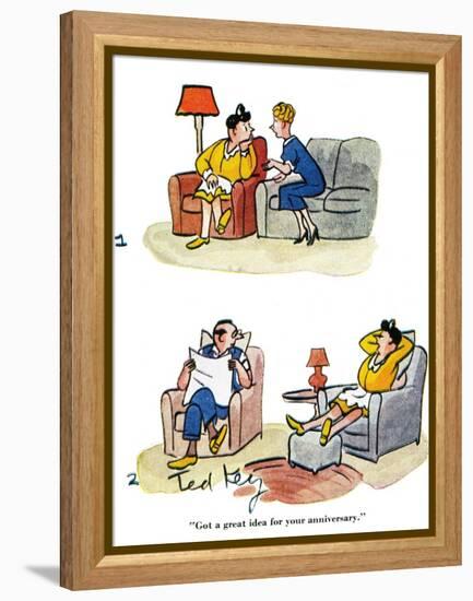 Hazel Cartoon-Ted Key-Framed Premier Image Canvas