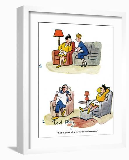 Hazel Cartoon-Ted Key-Framed Giclee Print