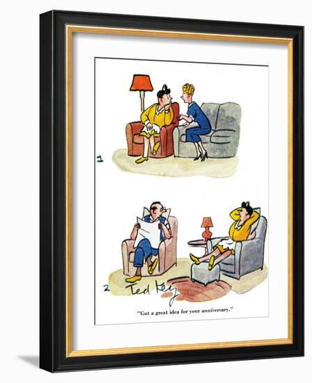 Hazel Cartoon-Ted Key-Framed Giclee Print