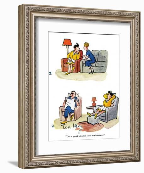 Hazel Cartoon-Ted Key-Framed Giclee Print