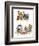 Hazel Cartoon-Ted Key-Framed Giclee Print