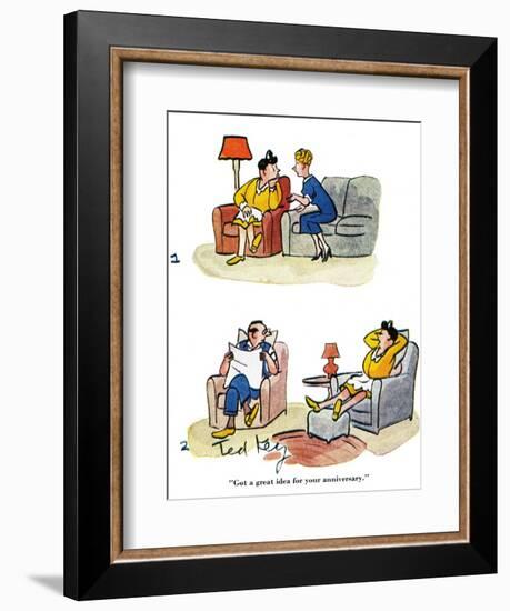 Hazel Cartoon-Ted Key-Framed Giclee Print