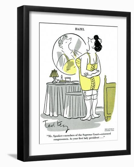 Hazel Cartoon-Ted Key-Framed Giclee Print