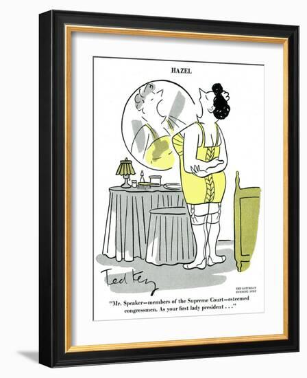 Hazel Cartoon-Ted Key-Framed Giclee Print