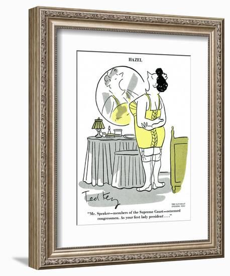 Hazel Cartoon-Ted Key-Framed Giclee Print