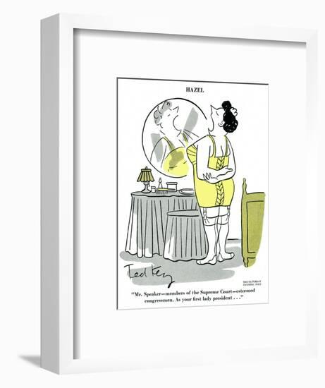 Hazel Cartoon-Ted Key-Framed Giclee Print