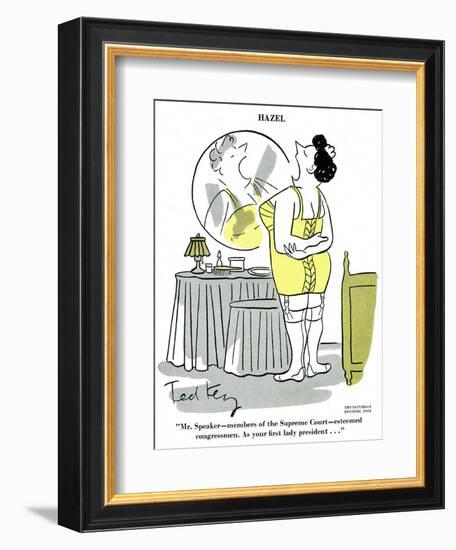 Hazel Cartoon-Ted Key-Framed Giclee Print