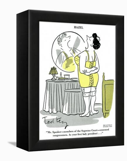 Hazel Cartoon-Ted Key-Framed Premier Image Canvas