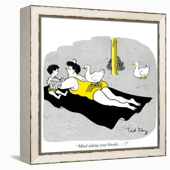 Hazel Cartoon-Ted Key-Framed Premier Image Canvas